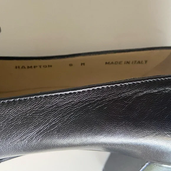 Bally Hampton Pump Women's Black Leather Styleflex Slip On Loafer Heel Italy - Picture 7 of 7